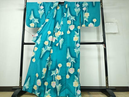 平和屋着物∴夏物　ファッションブランド　hiromichi nakano　ヒロミチナカノ　浴衣　草花文　綿　逸品　CABH1385ng