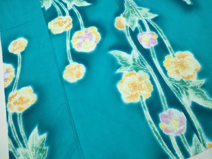 平和屋着物∴夏物　ファッションブランド　hiromichi nakano　ヒロミチナカノ　浴衣　草花文　綿　逸品　CABH1385ng