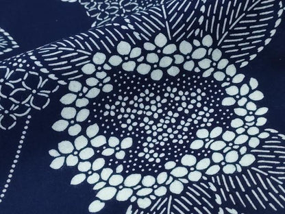 平和屋着物∴夏物 浴衣 藍 注染 手染め 紫陽花 日本製 綿 逸品 CABH1387ng