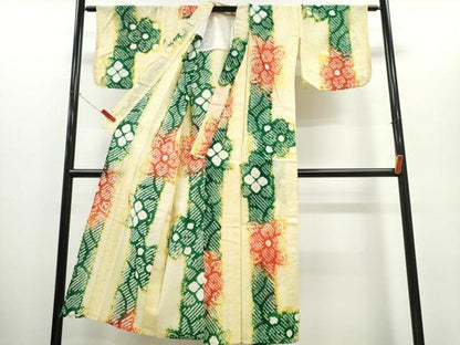 平和屋着物∴夏物　浴衣　有松鳴海絞り　舞花間道　綿　逸品　CABH1417ng