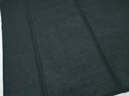 平和屋着物∴夏物　男性　浴衣　めんあさしじら　黒色　綿麻　逸品　新品　CABH1440ng