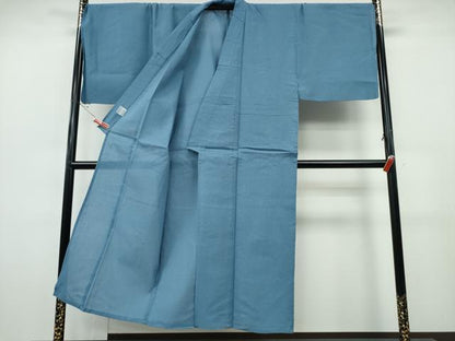 平和屋着物∴夏物　男性　浴衣　しじら織　勿忘草色　綿　逸品　新品　CABH1441ng