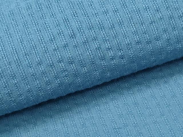 平和屋着物∴夏物　男性　浴衣　しじら織　勿忘草色　綿　逸品　新品　CABH1444ng