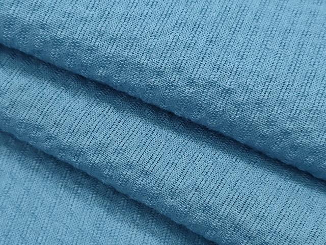 平和屋着物∴夏物　男性　浴衣　しじら織　勿忘草色　綿　逸品　新品　CABH1441ng