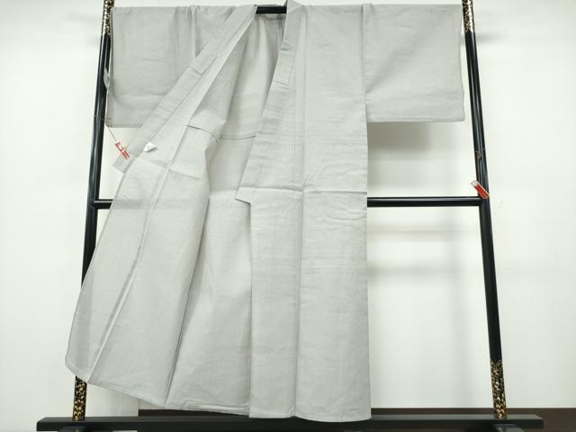 平和屋着物∴夏物　男性　浴衣　めんあさしじら　霞色　綿麻　逸品　新品　CABH1446ng