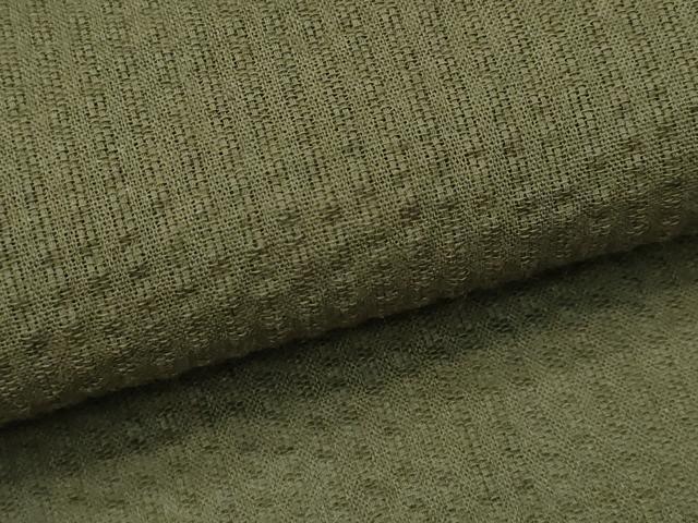 平和屋着物∴夏物　男性　浴衣　しじら織　海松色　綿　逸品　新品　CABH1461ng