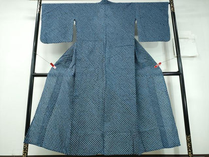 平和屋着物∴夏物　浴衣　有松鳴海絞り　蜘蛛絞り　綿　逸品　CABH1470ng