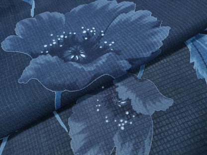 平和屋着物∴夏物　浴衣　コシノジュンコ　JUNKO KOSHINO 　綿紅梅　草花文　綿　逸品　CABH1480ng
