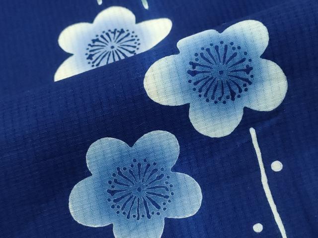 平和屋着物∴夏物　浴衣　枝梅文　やまと誂製　綿　逸品　CABH1490ng