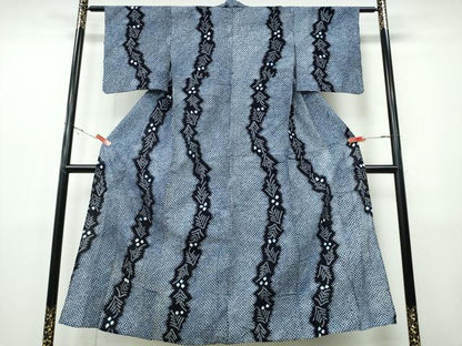 平和屋着物∴夏物　浴衣　有松鳴海絞り　松葉文　綿　逸品　CABH1505ng