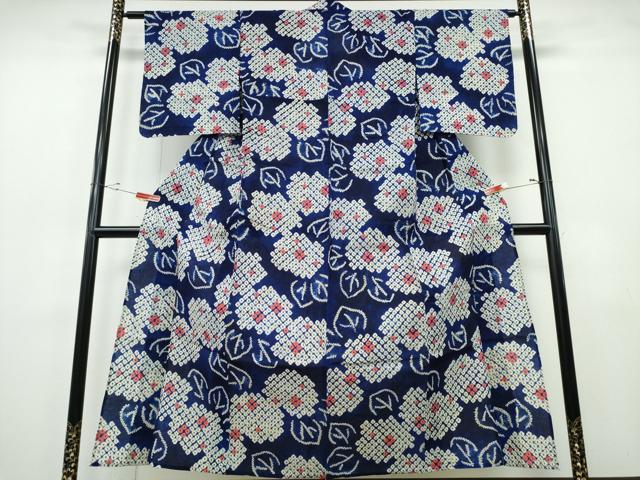 平和屋着物∴夏物 浴衣 有松鳴海絞り 紫陽花 綿 逸品 CABH1516ng