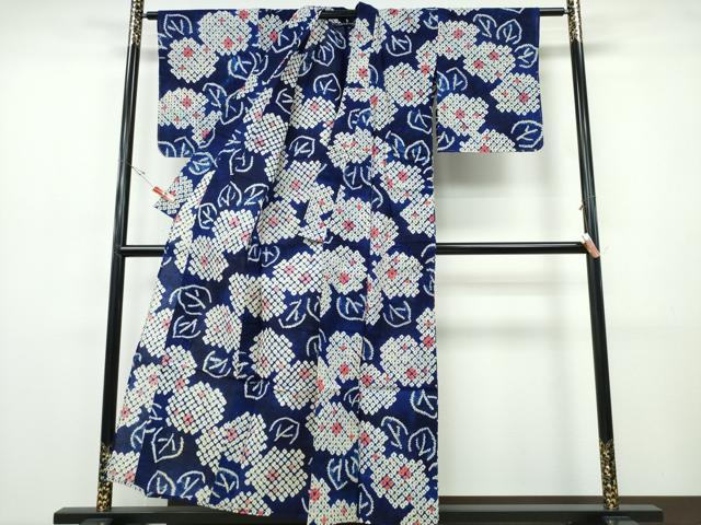 平和屋着物∴夏物 浴衣 有松鳴海絞り 紫陽花 綿 逸品 CABH1516ng