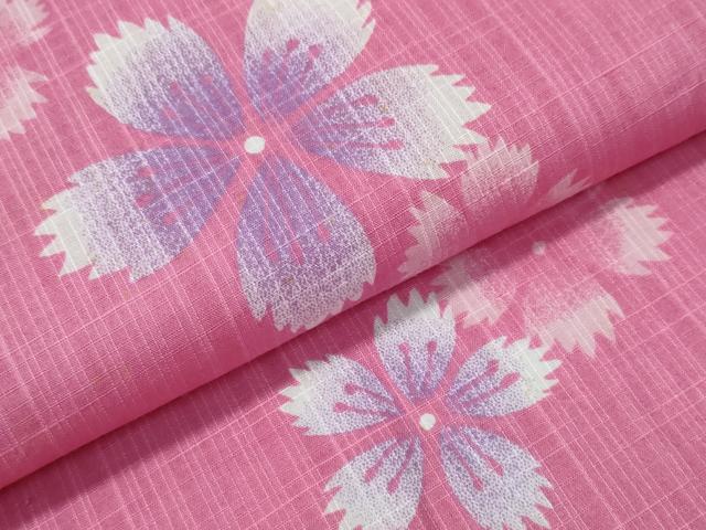 平和屋着物∴夏物 浴衣 撫子 綿 逸品 未使用 CABH1537ng