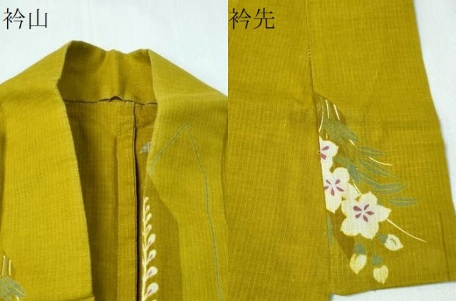 平和屋着物∴夏物 浴衣 綿紅梅 舞花文 綿 逸品 CABH1539ng