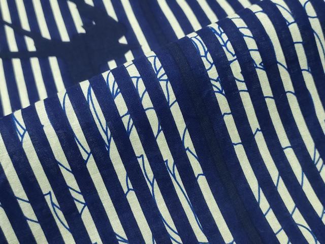 平和屋着物∴夏物 浴衣 燕 縞 綿 逸品 CABH1540ng