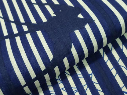平和屋着物∴夏物 浴衣 燕 縞 綿 逸品 CABH1540ng