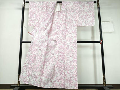 平和屋着物∴夏物 浴衣 注染 手縫い 薔薇 日本製 綿 逸品 CABH1542ng
