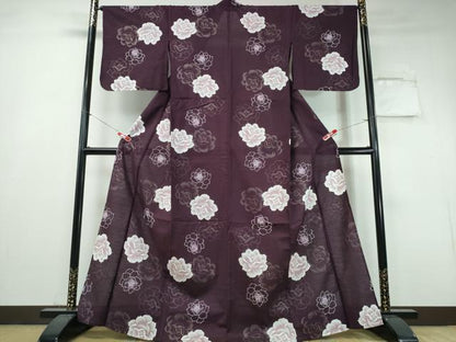 平和屋着物∴夏物 浴衣 綿紅梅 薔薇 ラメ 綿 逸品 CABH1544ng