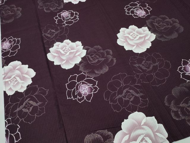 平和屋着物∴夏物 浴衣 綿紅梅 薔薇 ラメ 綿 逸品 CABH1544ng