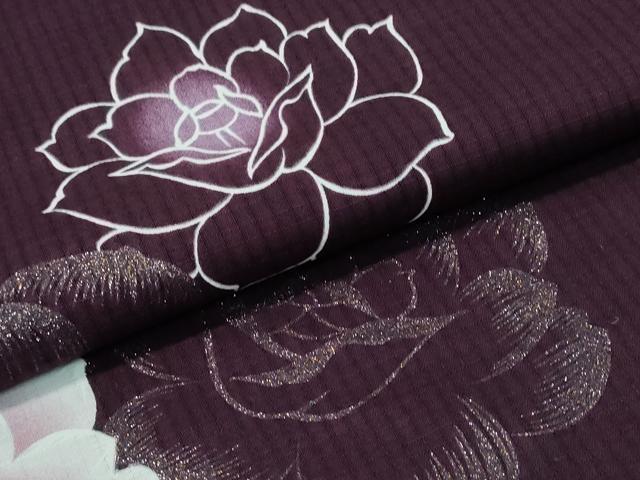 平和屋着物∴夏物 浴衣 綿紅梅 薔薇 ラメ 綿 逸品 CABH1544ng