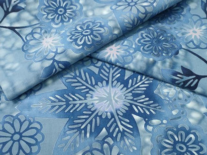 平和屋着物∴夏物　浴衣　注染　手縫い　花唐草文　日本製　綿　逸品　CABH1547ng