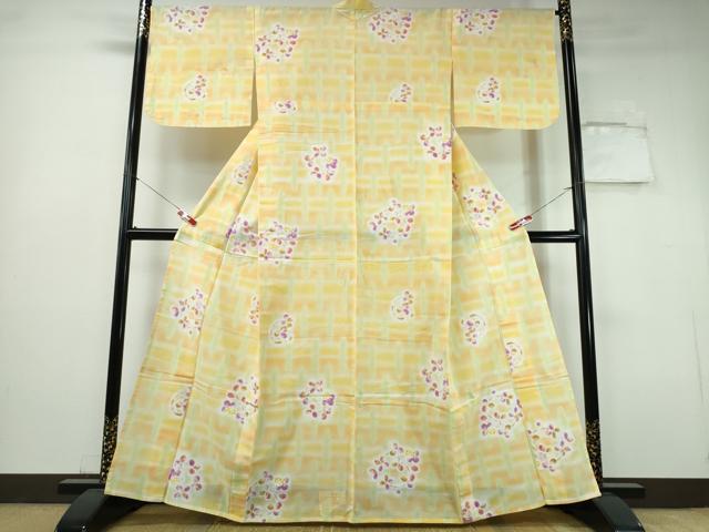 平和屋着物∴夏物　ファッションブランド　hiromichi nakano　ヒロミチナカノ　浴衣　花丸文　逸品　CABH1558ng