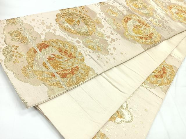 平和屋着物◎六通柄袋帯　鳳凰舞花文　金糸　正絹　逸品　CABH1610nb