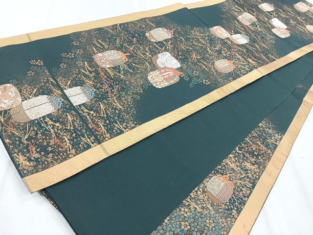 平和屋着物◎六通柄袋帯　仕覆　金糸　正絹　逸品　CABH1646nb