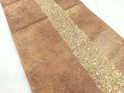 平和屋着物◎太鼓柄袋帯　手織　土耳古献上紋　正絹　逸品　CABH1701nb