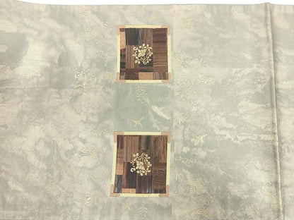平和屋着物◎西陣の名門織元　いづくら謹製　太鼓柄袋帯　正倉院　木画　金糸　正絹　逸品　CABH1730nb