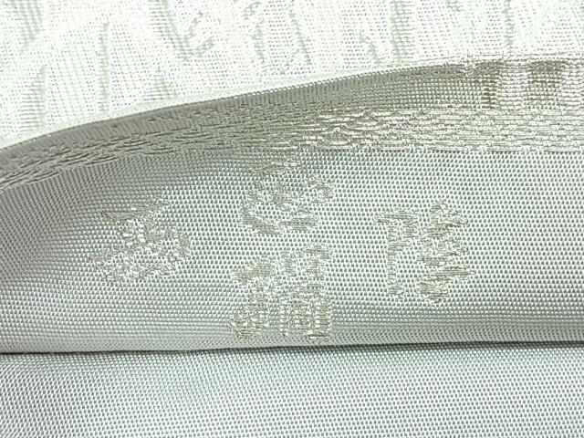 平和屋着物◎西陣　六通柄　樹林文　銀糸　袋帯　正絹　逸品　CABH1785nb