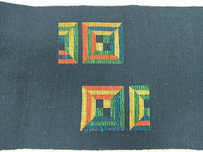 平和屋着物◎八寸名古屋帯　紬地　幾何学文様　正絹　逸品　未使用　CABH1859nb