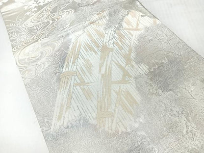 平和屋着物◎六通柄袋帯　京洛錦　光琳水松文　二重引箔　金銀糸　正絹　逸品　CABH1884nb