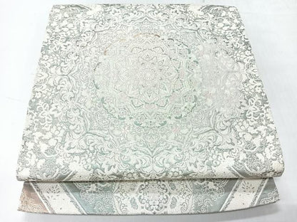 平和屋着物◎六通柄袋帯　更紗花文　金糸　正絹　逸品　CABH1887nb
