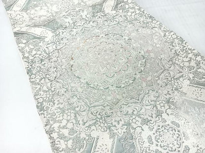 平和屋着物◎六通柄袋帯　更紗花文　金糸　正絹　逸品　CABH1887nb