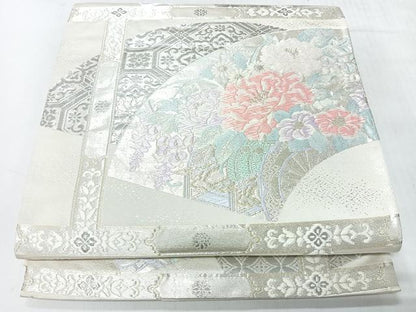 平和屋着物◎六通柄袋帯　唐織　瑞鳳錦　プラチナ二重箔　正絹　逸品　CABH1892nb