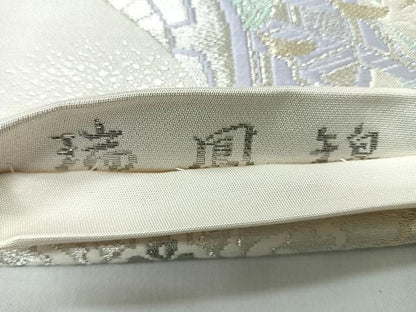 平和屋着物◎六通柄袋帯　唐織　瑞鳳錦　プラチナ二重箔　正絹　逸品　CABH1892nb