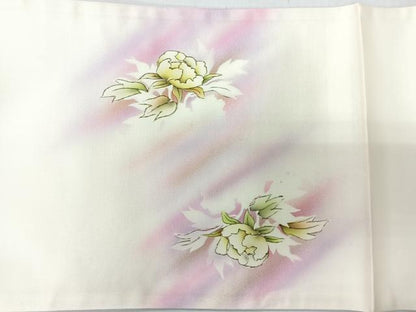 平和屋着物◎太鼓柄袋帯　手描き　舞花文　金彩　正絹　逸品　未使用　CABH1896nb