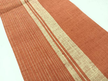 平和屋着物◎両面　六通柄袋帯　紬地　辻が花　正絹　逸品　未使用　CABH1936nb