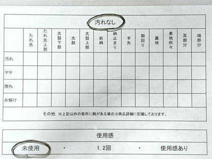 平和屋着物◎両面　六通柄袋帯　紬地　辻が花　正絹　逸品　未使用　CABH1936nb