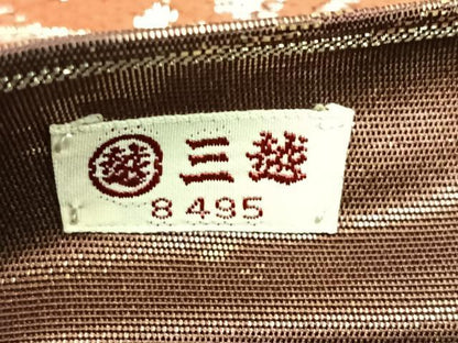 平和屋着物◎六通柄袋帯　雲取り流水更紗花文　金銀糸　三越扱い　正絹　逸品　CABH1963nb