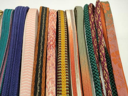 平和屋着物●和装小物　帯締め20本セット　高麗組 冠組 笹浪組 奈良組 貝の口組 礼装用 平源氏組 金糸 長尺あり 未使用あり 逸品CABH2006ju