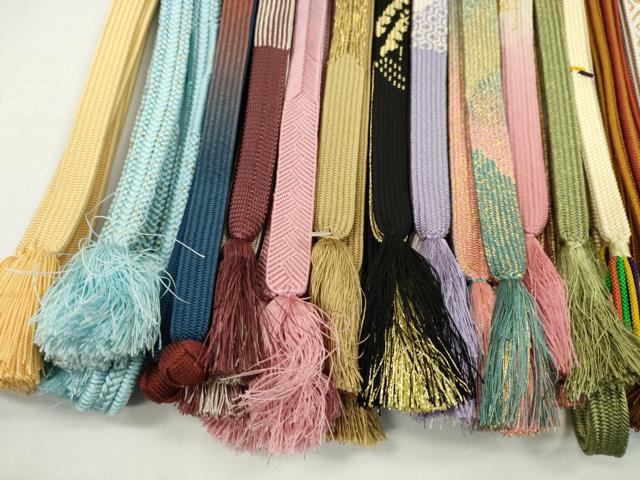平和屋着物●和装小物　帯締め20本セット　高麗組　浮目絡み　畝打組　鴨川組　礼装用　金糸　未使用あり　逸品　CABH2009ju