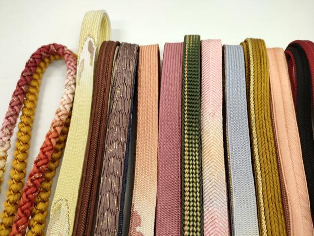 平和屋着物●和装小物　帯締め20本セット　高麗組　冠組　大和組　畝打組　笹浪組　礼装用　金糸　長尺あり　未使用あり　逸品　CABH2010ju