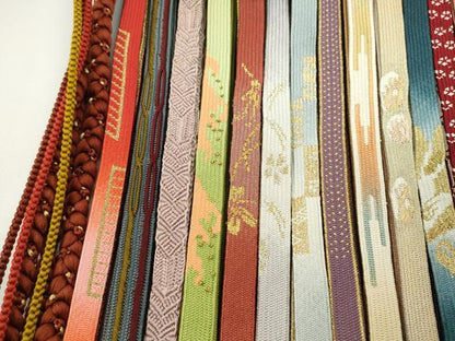 平和屋着物●和装小物　帯締め20本セット　高麗組　奈良組　金銀糸　未使用多数　逸品　CABH2020ju