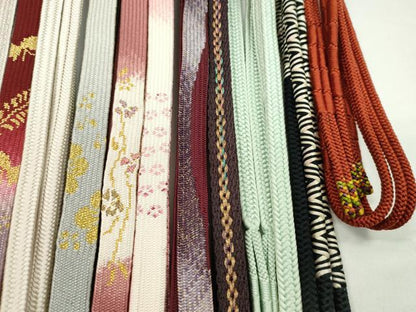 平和屋着物●和装小物　帯締め20本セット　高麗組　冠組　鴨川組　金銀糸　未使用あり　逸品　CABH2025ju