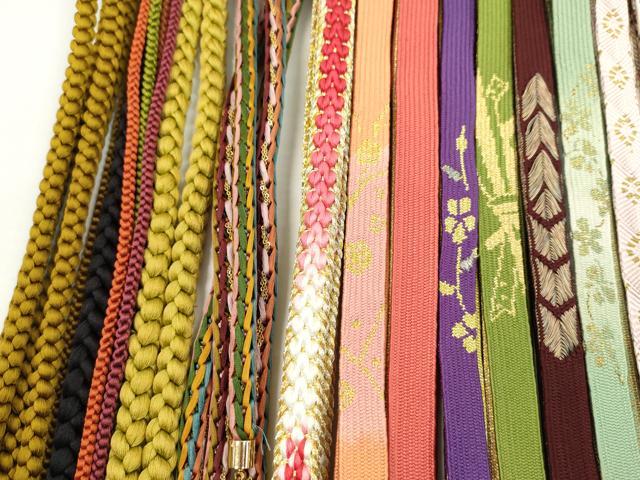 平和屋着物●和装小物　帯締め20本セット　高麗組　冠組　唐組　笹浪組　鴨川組　金糸　未使用あり　逸品　CABH2051ju