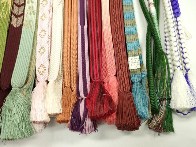 平和屋着物●和装小物　帯締め20本セット　高麗組　冠組　唐組　笹浪組　鴨川組　金糸　未使用あり　逸品　CABH2051ju