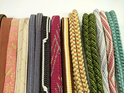 平和屋着物●和装小物　帯締め20本セット　高麗組　大和組　御岳組　丸組　金糸　未使用あり　逸品　CABH2066ju