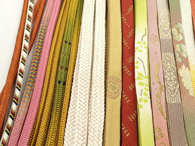 平和屋着物●和装小物　帯締め20本セット　高麗組　唐組　笹浪組　奈良組　鎌倉組　御岳組　金銀糸　逸品　CABH2069ju